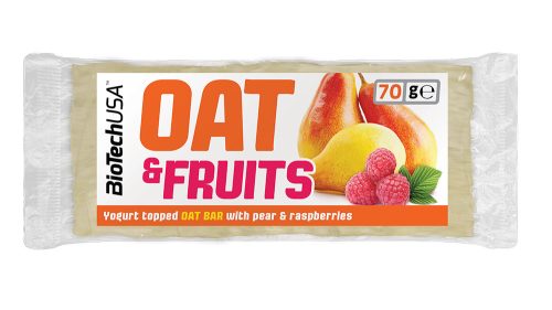 Biotech oat&fruits zabszelet joghurtos körte-málna 70 g