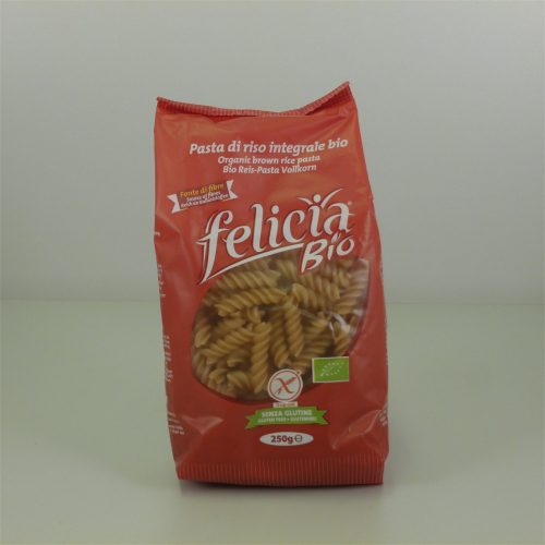Felicia bio gluténmentes barnarizs fussili tészta 250 g