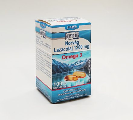 Jutavit norvég lazacolaj omega3 kapszula 100 db