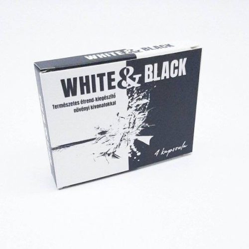 White&Black Potencianövelõ Kapszula Férfiaknak 4db