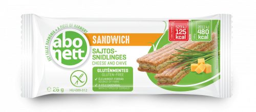 Abonett sandwich sajtos-snidlinges 26 g