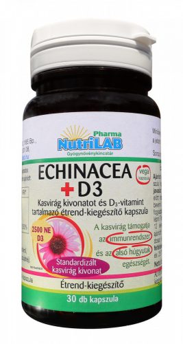 Nutrilab echinacea+D3 kapszula 30 db