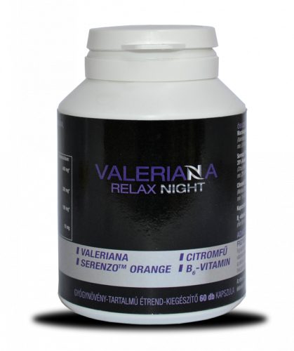 Valeriana relax night gyógynövénytartalmú kapszula 60 db