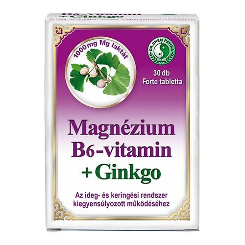 Magnézium+B6 Vitamin+Ginkgo Biloba+Valeriana tabletta - 30db