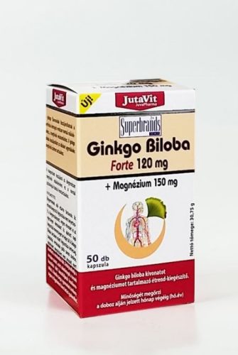 Ginkgo Biloba 120mg + Magnézium 150mg tabletta - 50db