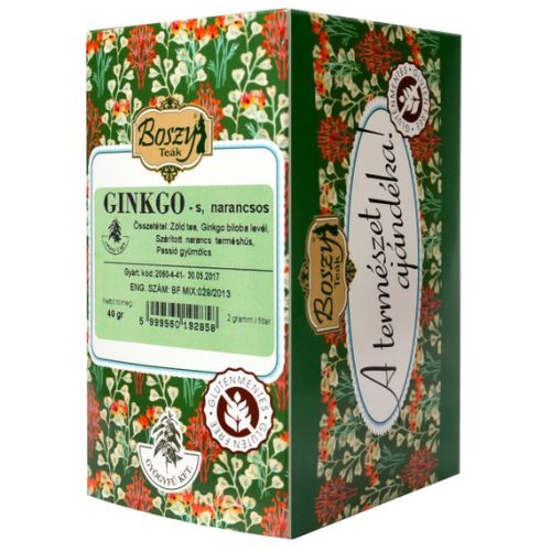 Ginkgo-narancs-zöld filteres tea 40g