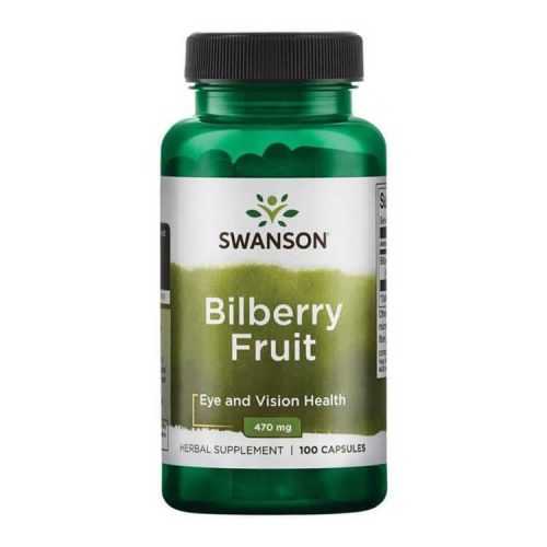 Swanson Fekete áfonya (Bilberry) gyümölcs 470mg / 100 kapszula