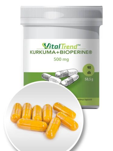 VitalTrend Kurkuma + Bioperine kapszula