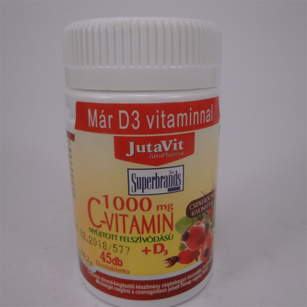 Jutavit c-vitamin 1000 mg+d3+csipkebogyó kivonattal 45 db