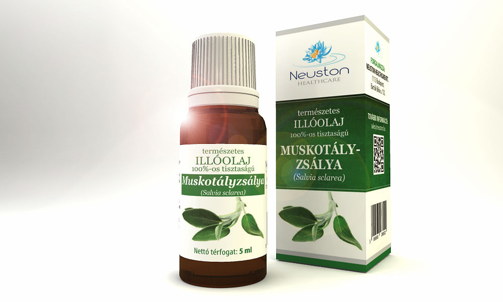 Neuston természetes illóolaj muskotályzsálya 5 ml