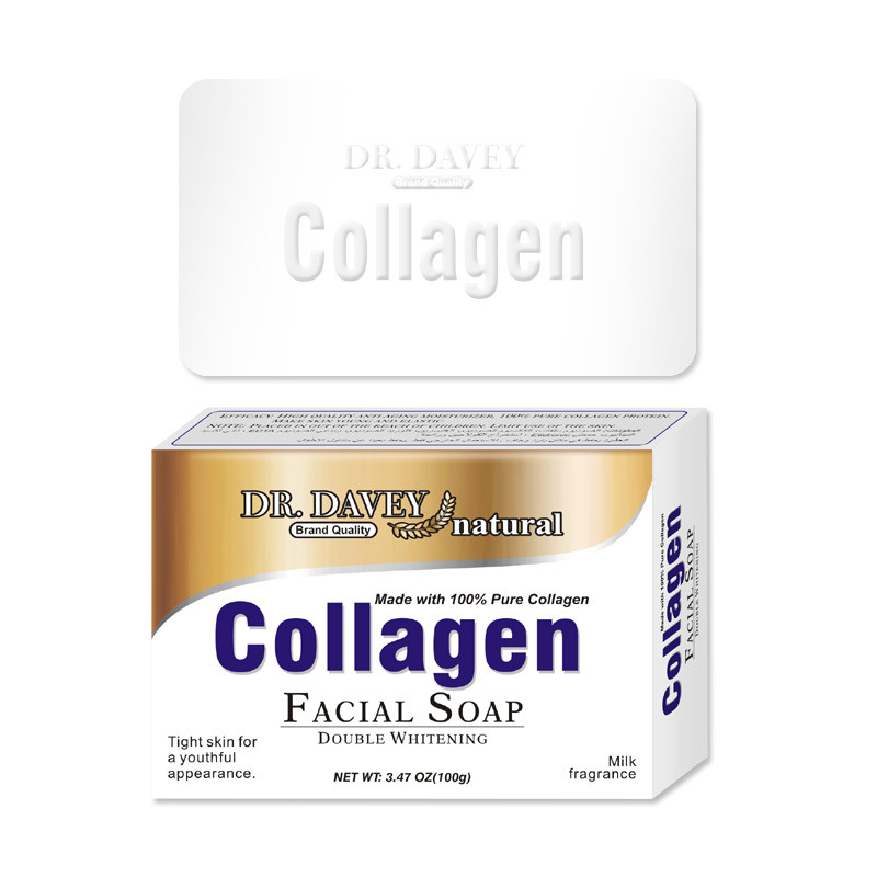 Dr. Davey natural kollagénes hidratáló hatású arctisztító szappan 100% tiszta kollagénből 100 g